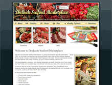 Tablet Screenshot of docksideseafoodri.com